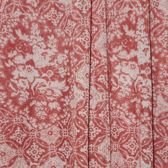 DNA couture Coral Pink Paisley Button-Front Blouse - Picture 3 of 5